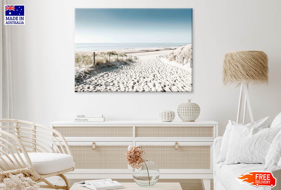 Sea Shore & Sea Skyline View Print 100% Australian Made