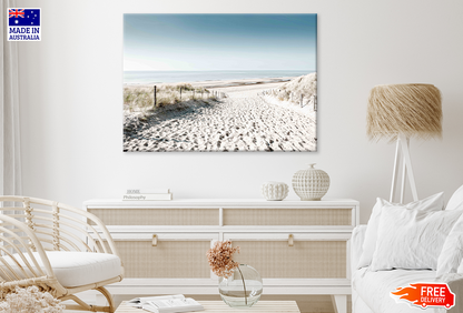 Sea Shore & Sea Skyline View Print 100% Australian Made