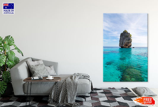 Rock Island Seascape View Photograph Krabi Print 100% Australian Made