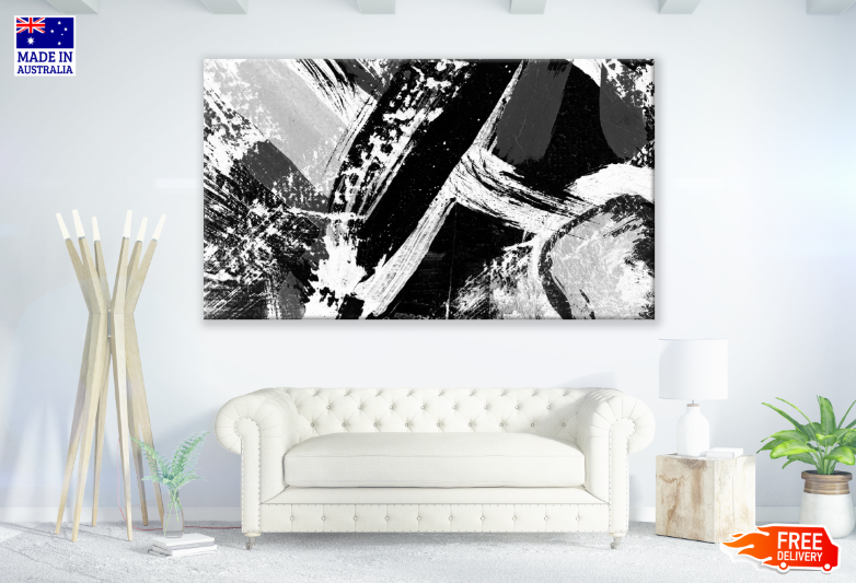 B&W Abstract Design Print 100% Australian Made