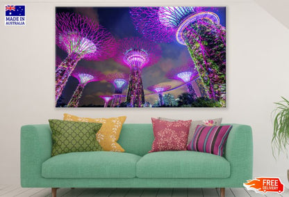 Singapore Cityscape At Night Print 100% Australian Made