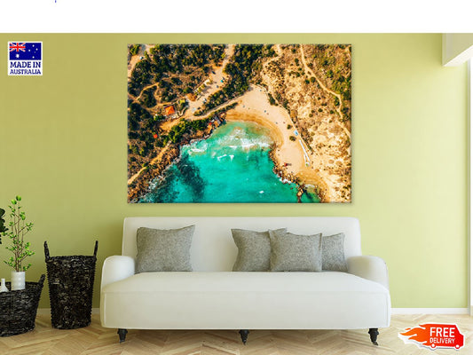 Cyprus Konnos Bay Cape Aerial View Photograph Print 100% Australian Made