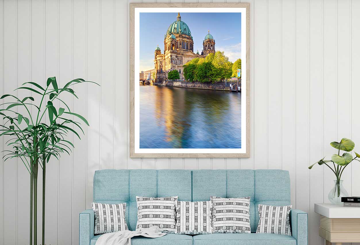 Berlin Cathedral Dome Lake View Photograph Home Decor Premium Quality Poster Print Choose Your Sizes