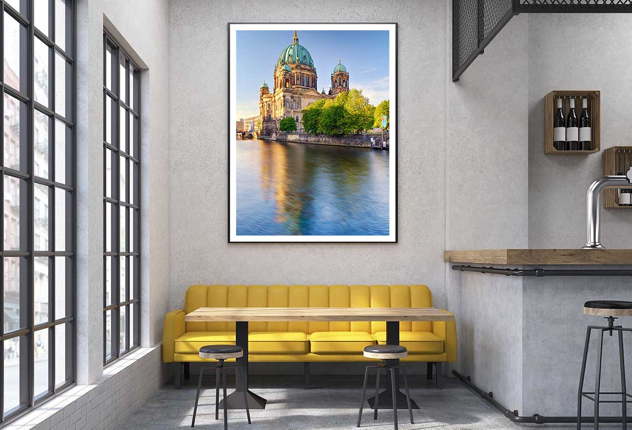 Berlin Cathedral Dome Lake View Photograph Home Decor Premium Quality Poster Print Choose Your Sizes