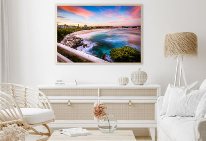 Sunset at Bondi Beach Photograph Sydney Home Decor Premium Quality Poster Print Choose Your Sizes