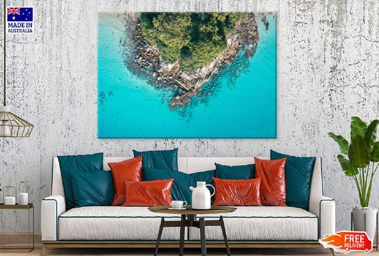 Surin Beach with Hill Aerial View Photograph Print 100% Australian Made
