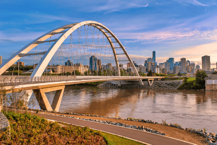 Walterdale Bridge In Edmonton Print 100% Australian Made