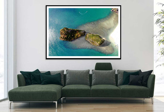 Rocky Krabi Beach Aerial View Photograph Thailand Home Decor Premium Quality Poster Print Choose Your Sizes