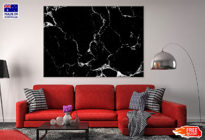 Marble Textured B&W Abstract Design Print 100% Australian Made