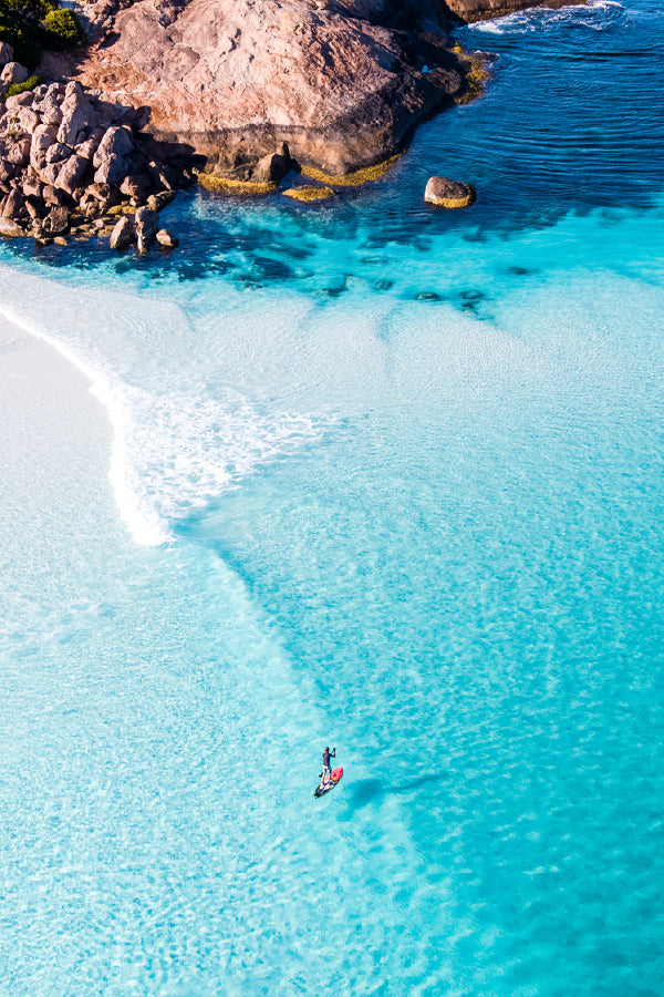 Paddle Board at Whartons Beach Photograph Print 100% Australian Made