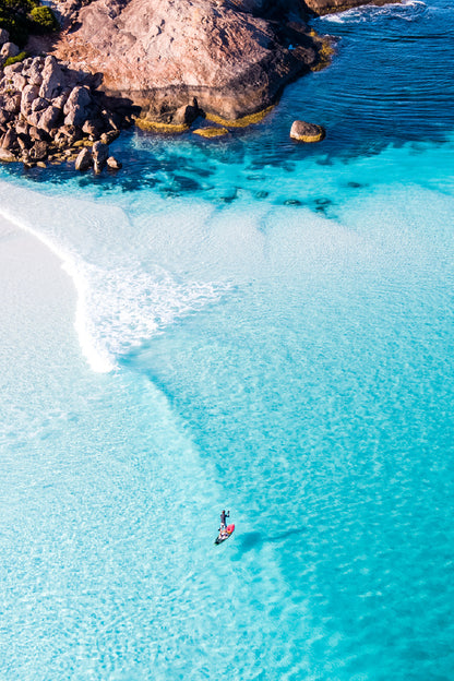 Paddle Board at Whartons Beach Photograph Print 100% Australian Made