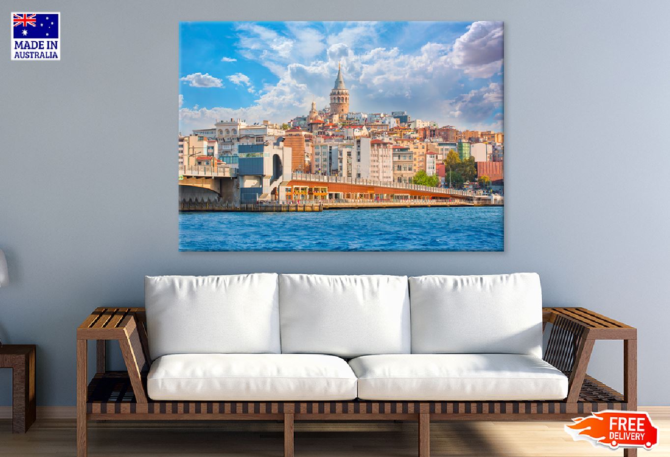 Galata Tower & Bridge Photograph in Turkey Print 100% Australian Made