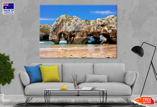 Rocks on Cuevas del Mar Beach Photograph Print 100% Australian Made