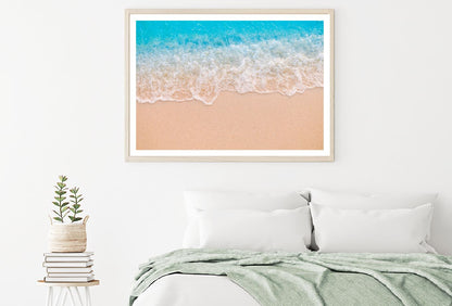 Soft Blue Waves Sea Aerial View Photograph Home Decor Premium Quality Poster Print Choose Your Sizes