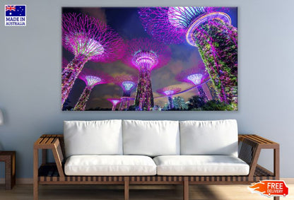 Singapore Cityscape At Night Print 100% Australian Made