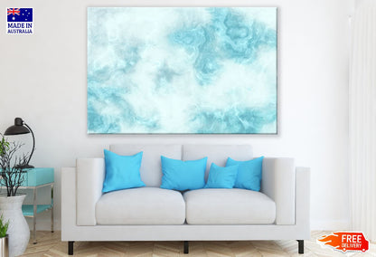 Blue & White Abstract Design Print 100% Australian Made