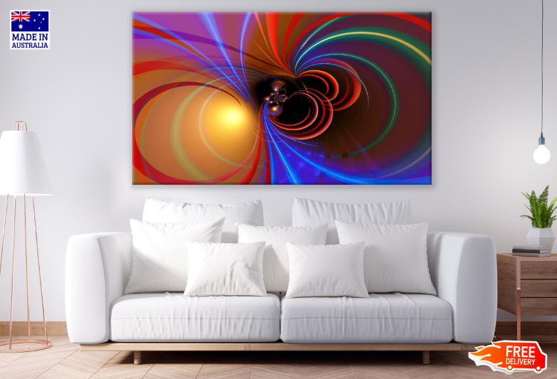 Colorful Abstract Design Print 100% Australian Made