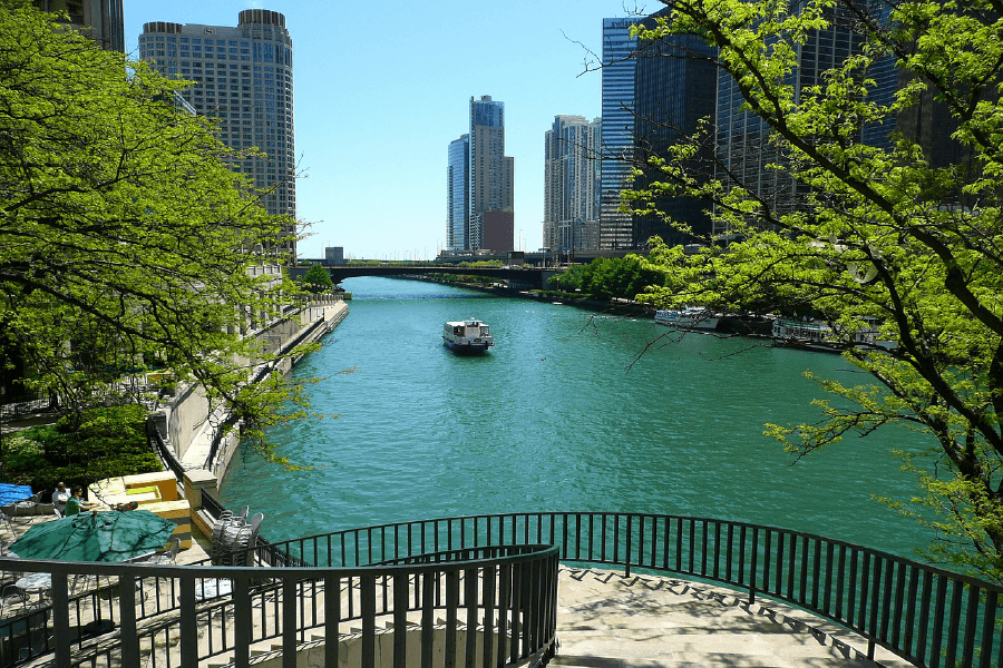 Chicago River Photograph Print 100% Australian Made