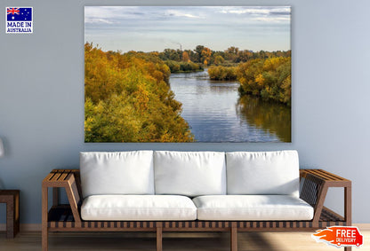 River Covered with Autumn Trees View Photograph Print 100% Australian Made