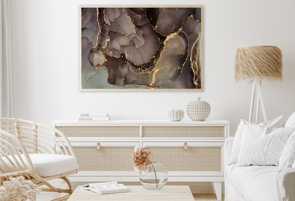 Brown & Gold Abstract Design Home Decor Premium Quality Poster Print Choose Your Sizes