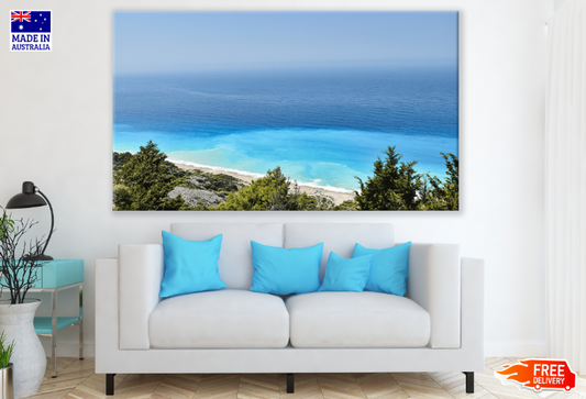 Trees & Sea Sky View Photograph Print 100% Australian Made