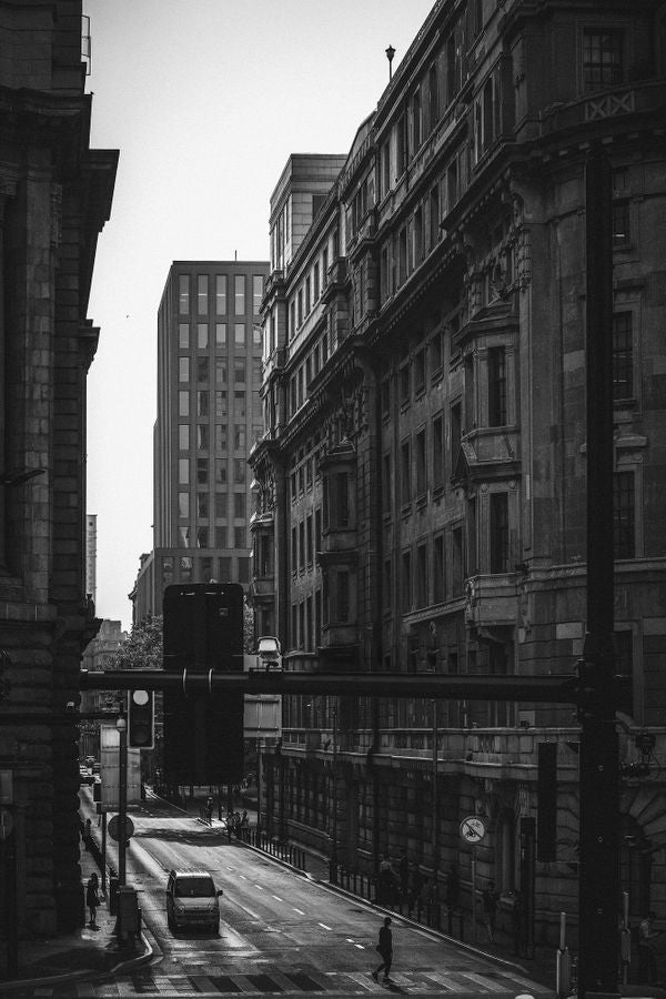 Shanghai Street B&W Photograph Print 100% Australian Made