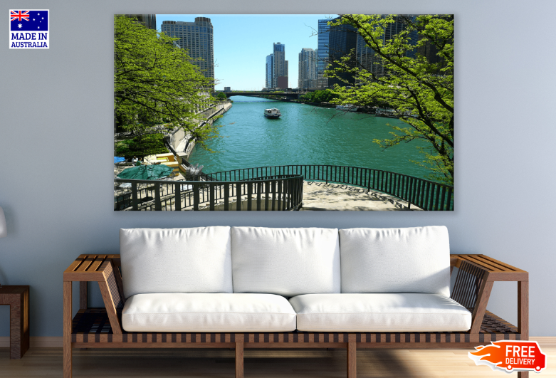 Chicago River Photograph Print 100% Australian Made