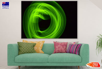 Green Circles Digital Abstract Design Print 100% Australian Made