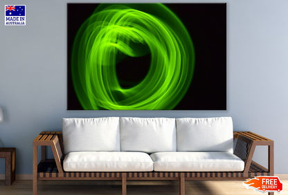 Green Circles Digital Abstract Design Print 100% Australian Made