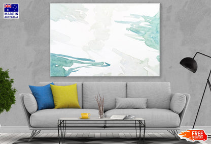 Grey & Green Abstract Design Print 100% Australian Made