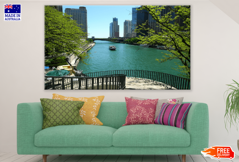 Chicago River Photograph Print 100% Australian Made