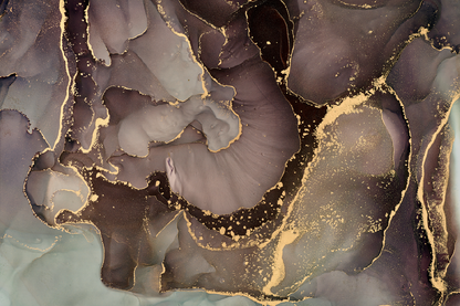 Brown & Gold Abstract Design Home Decor Premium Quality Poster Print Choose Your Sizes
