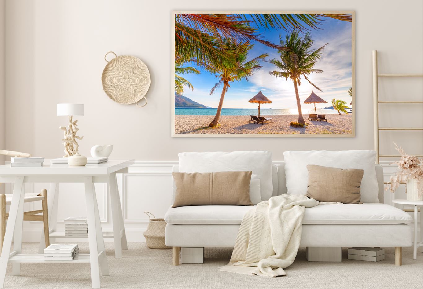 Chairs & Umbrella Koh Lipe Island View Photograph Home Decor Premium Quality Poster Print Choose Your Sizes
