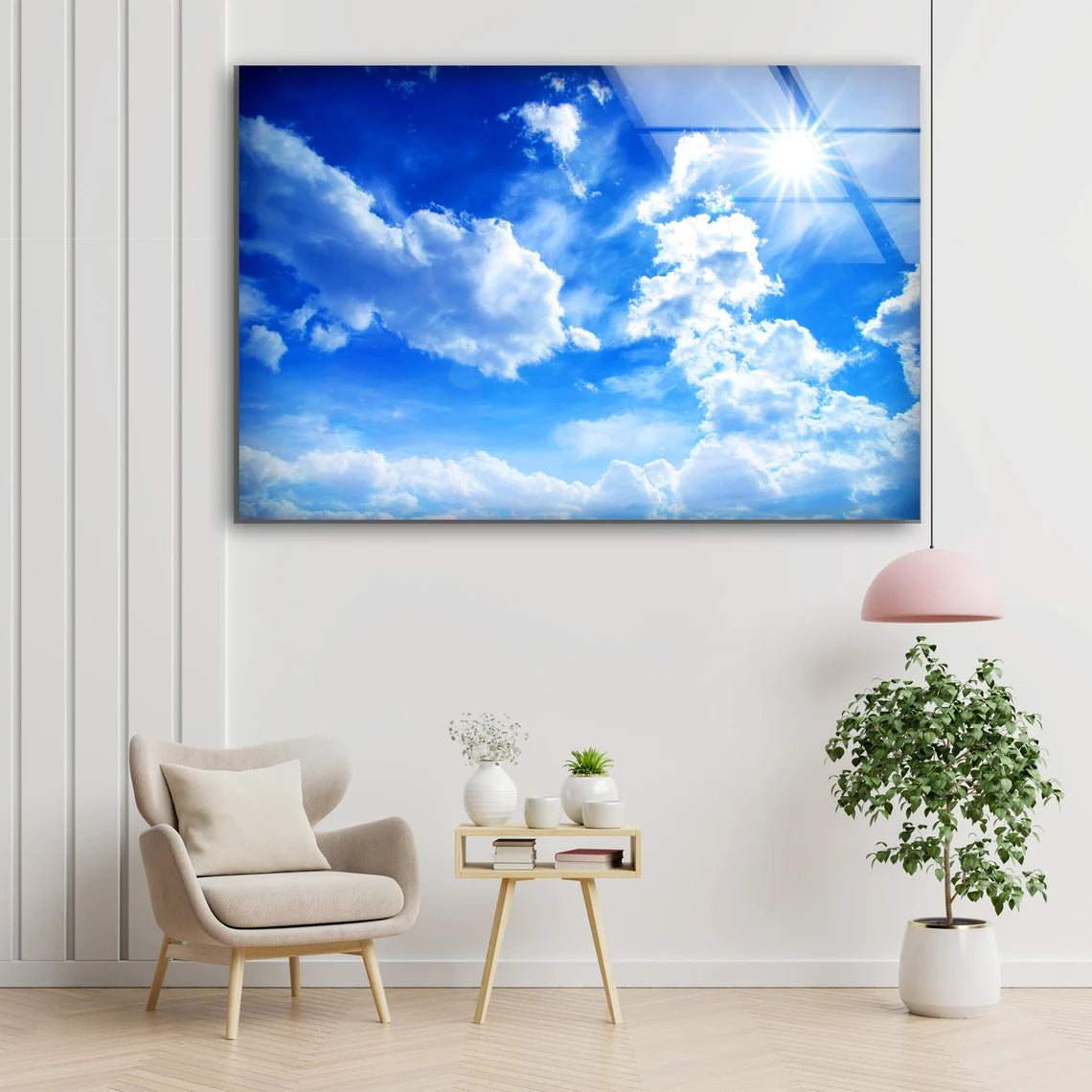 Sky Scenery Photograph Acrylic Glass Print Tempered Glass Wall Art 100% Made in Australia Ready to Hang