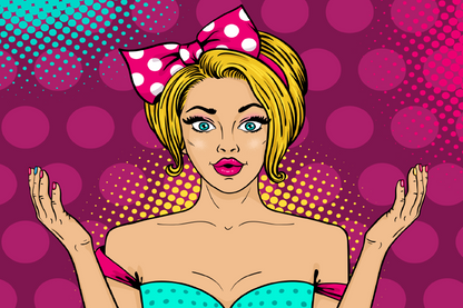 Young Fashion Girl Illustration Print 100% Australian Made