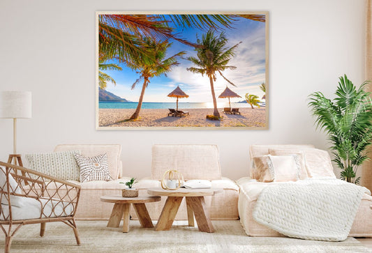 Chairs & Umbrella Koh Lipe Island View Photograph Home Decor Premium Quality Poster Print Choose Your Sizes
