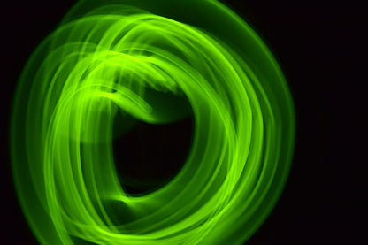 Green Circles Digital Abstract Design Print 100% Australian Made
