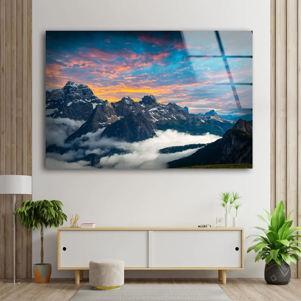 Mountain Sunset Scenery Photograph Acrylic Glass Print Tempered Glass Wall Art 100% Made in Australia Ready to Hang