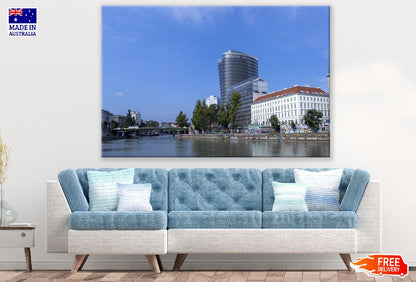 Strandbar Herrmann Vienna City River View Photograph Print 100% Australian Made