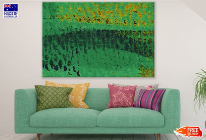 Black Gold & Green Abstract Design Print 100% Australian Made