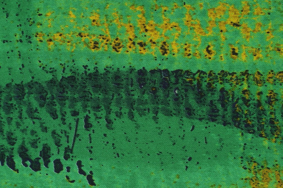 Black Gold & Green Abstract Design Print 100% Australian Made