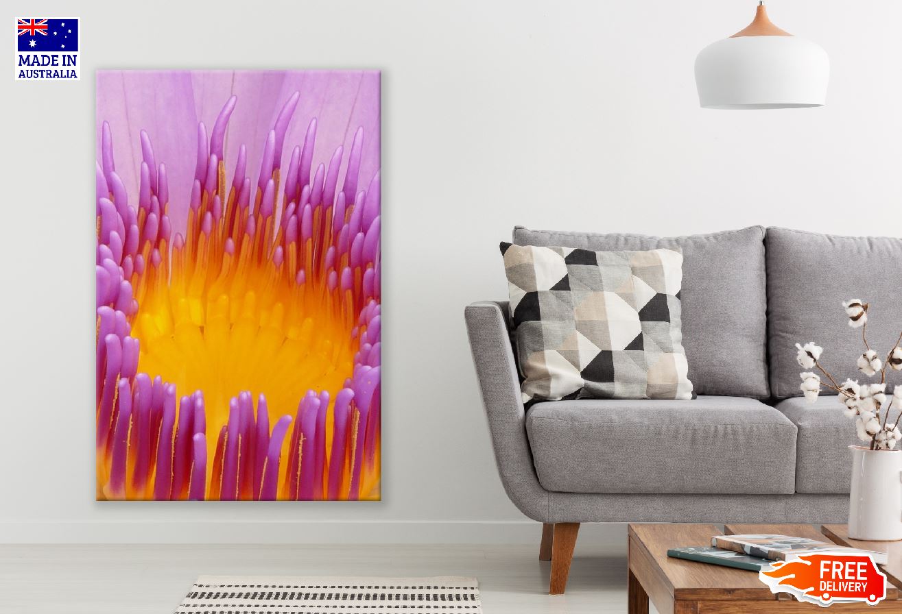 Purple Lily Flower Macro Photograph Print 100% Australian Made