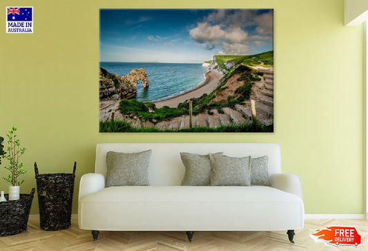 Dorset Island with Pathway View Photograph Print 100% Australian Made