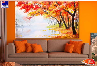 Autumn trees Painting Print 100% Australian Made