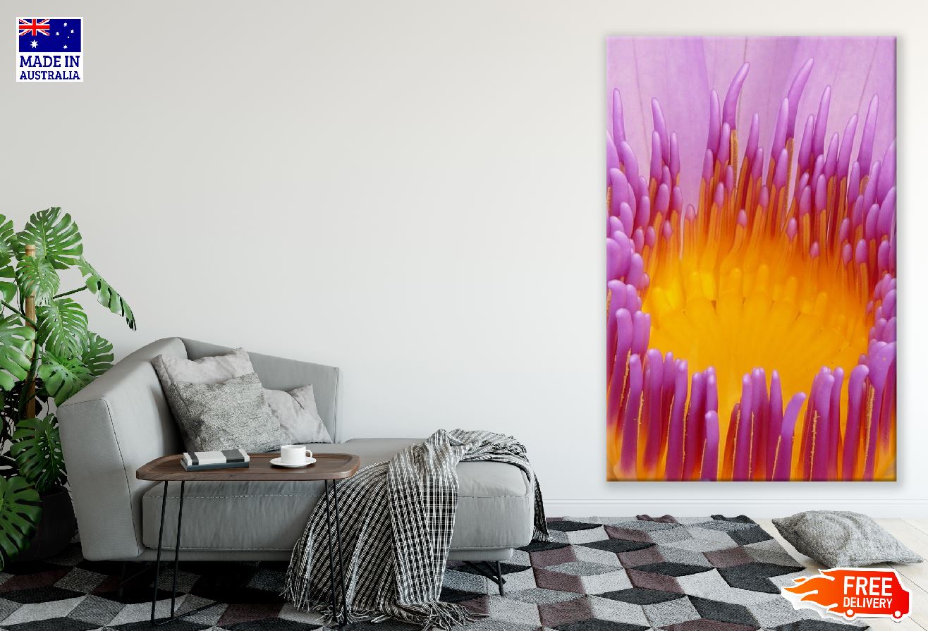 Purple Lily Flower Macro Photograph Print 100% Australian Made