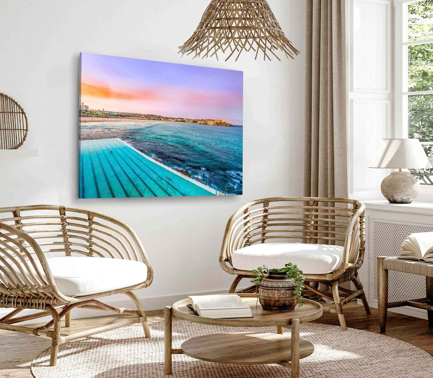 Bella Home Bondi Beach Icebergs Pool Sydney Print Canvas Ready to hang