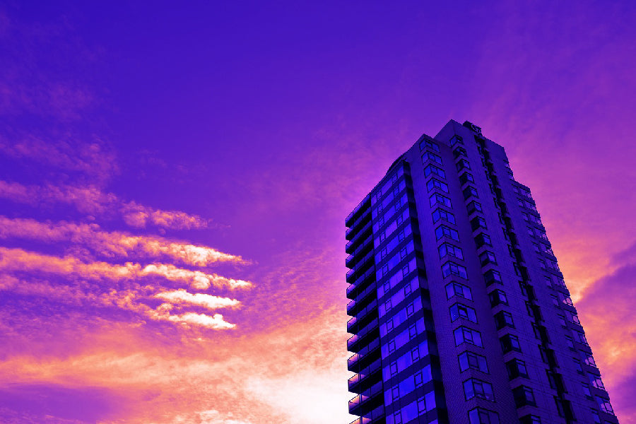 Building Sunset View Photograph Print 100% Australian Made