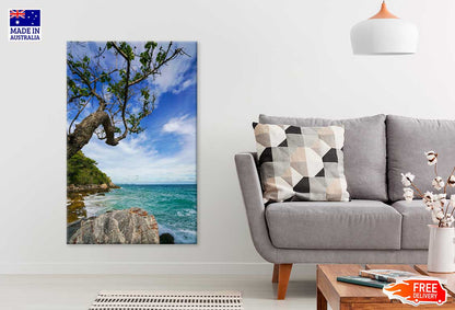 Sand Beach Among Rocks Koh Lan Island Print 100% Australian Made