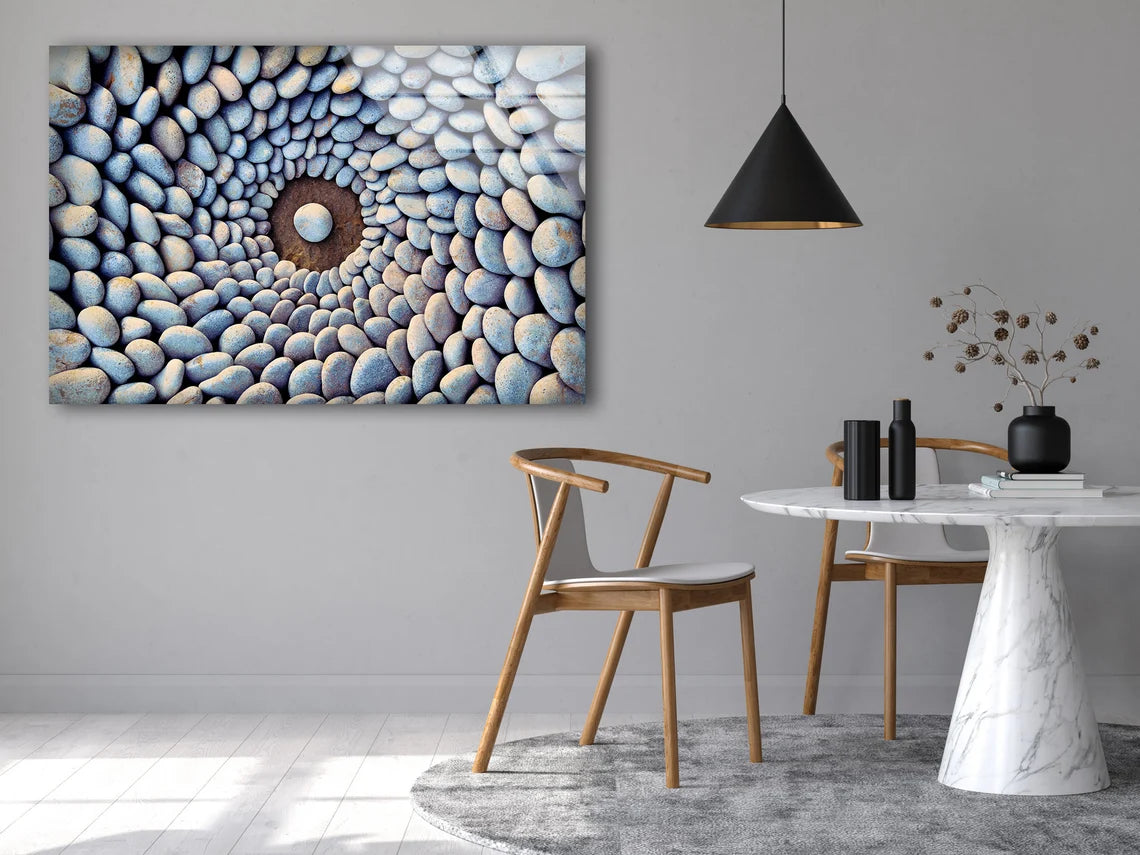 Marble Stones Pattern Photograph Acrylic Glass Print Tempered Glass Wall Art 100% Made in Australia Ready to Hang