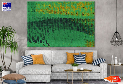 Black Gold & Green Abstract Design Print 100% Australian Made